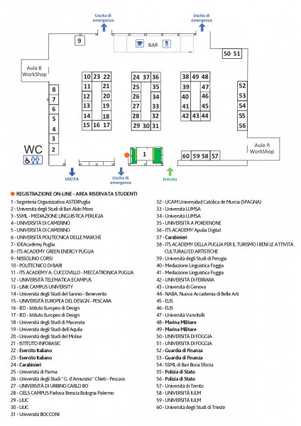 Foto Scarica la piantina dell'evento